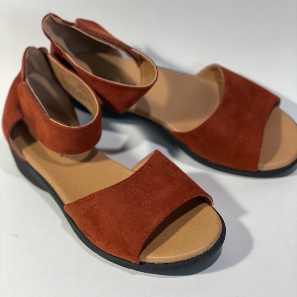 Comfortview Alma brown espadrille Sandals 9
